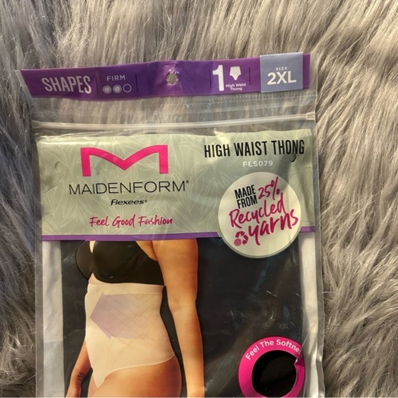 Maidenform Flexees Shapewear Women’s Size 2XL High Waist Thong Soft Seamless - Picture 2 of 6